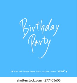 Hand drawn greeting /  vector - calligraphy