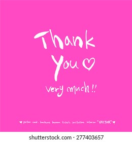 Hand drawn greeting /  vector - calligraphy