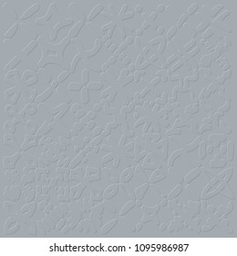 Hand drawn grid made up of Xs, all different, turned into raised, 3D feel abstract pattern in gray scale