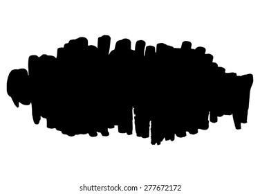 Hand drawn grunge background vertical strokes element