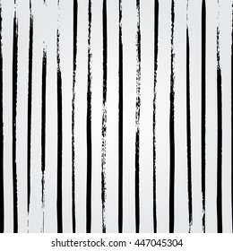 Hand drawn grunge brushstroke lines pattern background vector illustration. Abstract hand drawn elements