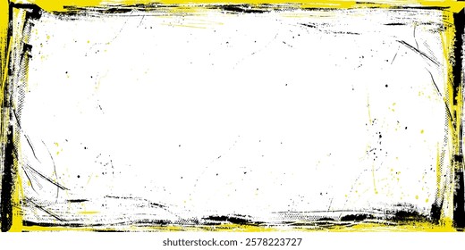 Fundo de quadro de grunge desenhado à mão com efeito meteorológico danificado. Retro grungy excessivamente pincelada pano de fundo. Textura de superfície abstrata desgastada colorida, perfeita para panfletos, cartões, cartazes, banners da web.