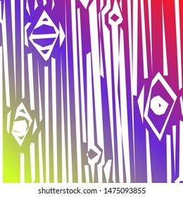 Hand drawn grunge gradient texture. Artistic illustration of rough graphic pattern, ethnic abstract lines, tribal ink symbols. Vector image