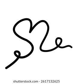 Hand drawn grunge heart on isolated white background. Love sign set. Unique sign for design. Black and white illustration. Doodle for flyers, greeting cards and banners