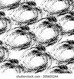 Hand drawn grunge seamless pattern. Vector background. 