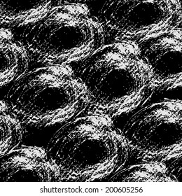 Hand drawn grunge seamless pattern. Vector background. 