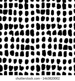 hand Drawn grunge stroke seamless pattern. Modern Hand drawn design. Abstract stripe collection.