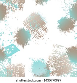 Hand Drawn Grunge Surface. Chalk Coal and Paint Print. Seamless Pattern. Splatter Pattern. Artistic Creative Black and White Watercolor Overlay Surface. Abstract Brush Vector illustration.