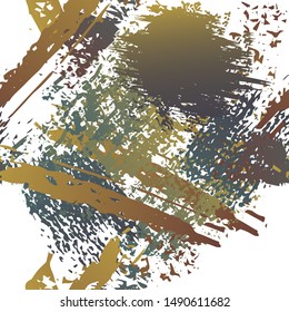 Hand Drawn Grunge Surface. Chalk Coal and Paint Print. Seamless Pattern. Artistic Cool Splatter Pattern. Black and White Watercolor Overlay Surface. Abstract Brush Vector illustration.