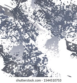 Hand Drawn Grunge Surface. Chalk Coal and Paint Print. Seamless Pattern. Artistic Creative Splash Print. Black and White Watercolor Overlay Surface. Abstract Brush Vector illustration.