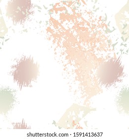 Hand Drawn Grunge Surface. Chalk Coal and Paint Print. Seamless Pattern. Artistic Modern Splatter Pattern. Black and White Watercolor Overlay Surface. Abstract Brush Vector illustration.