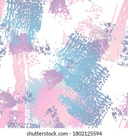 Hand Drawn Grunge Surface. Chalk Coal and Paint Print. Seamless Pattern. Splatter Pattern. Artistic Cool Black and White Watercolor Overlay Surface. Abstract Brush Vector illustration.