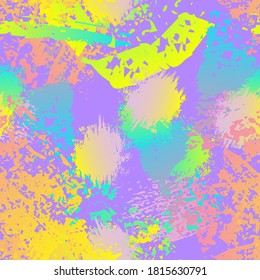 Superficie de Grunge dibujada a mano. Marca la impresión de carbón y pintura. Patrón sin inconvenientes. Patrón de salpicaduras. Superficie artística moderna de acuarela blanca y negra. Resumen de la ilustración del vector de pincel.