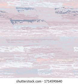 Hand Drawn Grunge Surface. Stripy Chalk Coal Pattern. Seamless Pattern. Chalk Print. Trending Pastel Pink Backdrop. Art Background Surface. Brush Vector illustration.