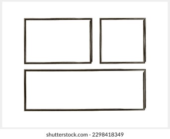 Plantilla de grunge dibujada a mano Modelo clipart Vector ilustración de material EPS 10