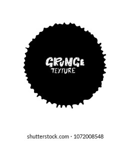 Hand drawn grunge texture. Abstract ink drops background. Black and white grunge illustration. Vector watercolor artwork pattern.