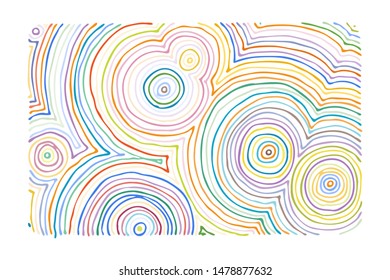 Hand drawn grunge texture. Artistic illustration of rough graphic pattern, ethnic abstract line, tribal ink symbol. Vector image