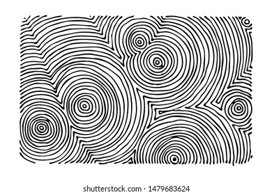 Hand drawn grunge texture. Artistic illustration of rough graphic pattern, ethnic abstract line, tribal ink symbol. Vector image