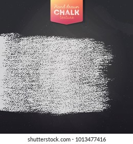 Hand drawn grunge texture created with chalk and charcoal. Chalk banner on black board.  Vector illustration.