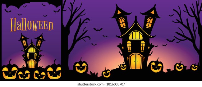 Halloween Halloween fondo Vector