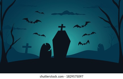 Hand drawn halloween background Vector