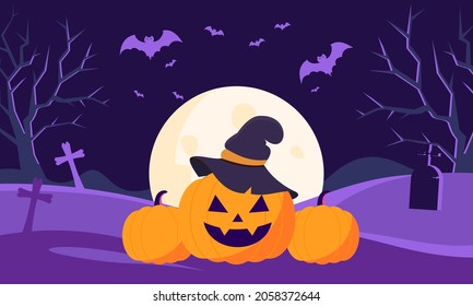Hand drawn halloween background vector