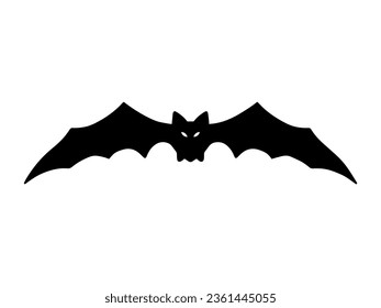 Hand Drawn Halloween Bat Silhouette