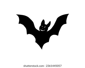 Hand Drawn Halloween Bat Silhouette