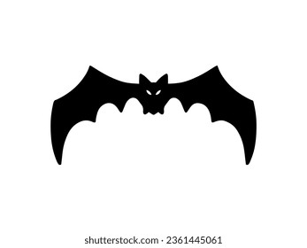 Hand Drawn Halloween Bat Silhouette
