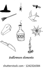 Hand Drawn Halloween Elements