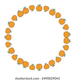 Diseño de Plantilla de marco de Halloween dibujado a mano.