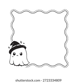 Dibujado a mano halloween fantasma elemento de arte gráfico