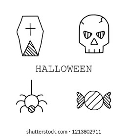 Hand drawn Halloween icons 
