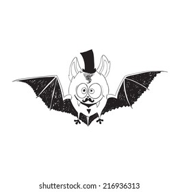 Hand drawn Halloween illustration.