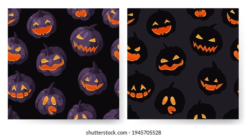 Hand drawn Halloween illustration Seamless Pattern. Creative Cartoon Style art work. Actual vector drawing food and drink for Party. Artistic isolated Season objects