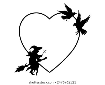 Hand Drawn Halloween Line Art Illustration