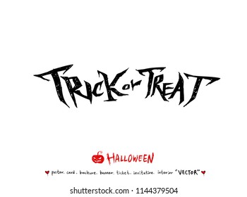 Hand drawn Halloween poster - vector