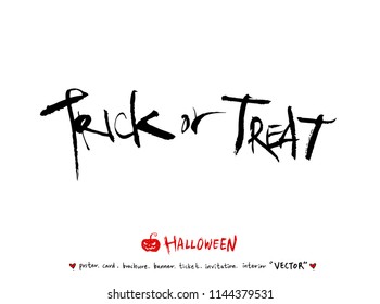 Hand drawn Halloween poster - vector