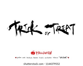 Hand drawn Halloween poster - vector