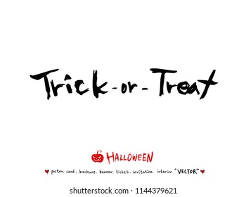 Hand drawn Halloween poster - vector