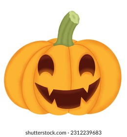 hand drawn halloween pumpkin illustration