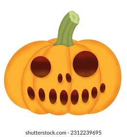 hand drawn halloween pumpkin illustration