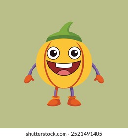 hand drawn halloween pumpkin vector illustration