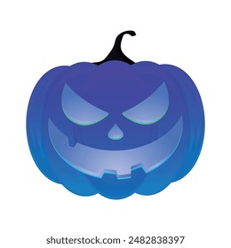 Hand drawn halloween pumpkins illustration.