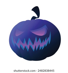Hand drawn halloween pumpkins illustration.