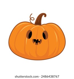 Hand drawn halloween pumpkins illustration.