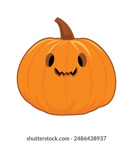 Hand drawn halloween pumpkins illustration.