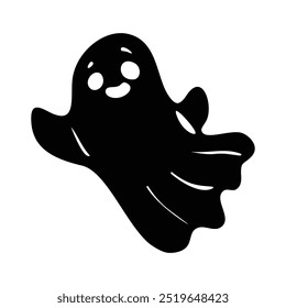Hand drawn Halloween silhouettes collection
