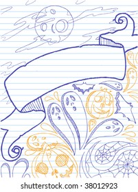 Hand drawn Halloween sketch