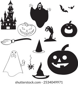 Hand Drawn Halloween Vector Art